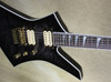 Jackson USA Custom Shop KE2 Kelly Flat Top Trans Black NAMM Guitar