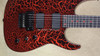 Charvel USA Custom Shop Dinky DK Rocket Red Black Crackle Guitar