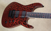 Charvel USA Custom Shop Dinky DK Rocket Red Black Crackle Guitar