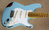 Fender Custom Shop Strat Mischief Maker Heavy Relic Daphne Blue Stratocaster Guitar 