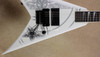 Jackson USA Custom Shop KV2 King V 1 Hum Baphomet Snow White Guitar