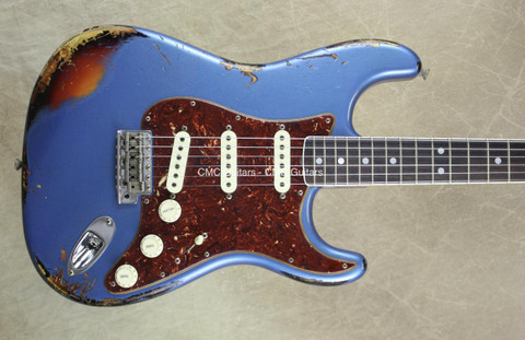 Fender Custom Shop LTD '60 Strat Heavy Relic Stratocaster Bound Neck LPB over 3TSB 