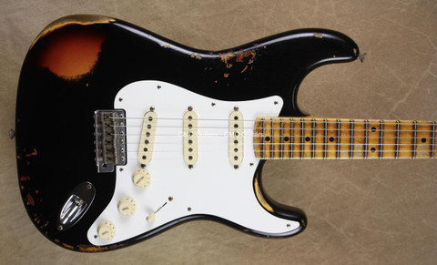Fender Custom Shop Strat Mischief Maker Heavy Relic Black Stratocaster Guitar