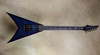 McNaught King V Trans Blue Glow In The Dark Guitar w/ Jackson Case 