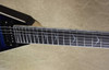 McNaught King V Trans Blue Glow In The Dark Guitar w/ Jackson Case 
