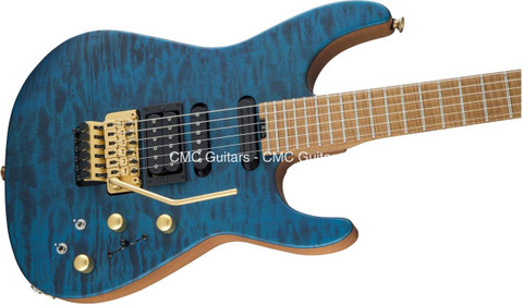Jackson USA Signature PC1 PHIL COLLEN Satin Trans Blue Guitar