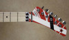EVH Striped Series 5150 Red Black and White Guitar