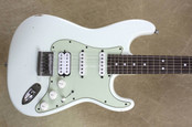 Charvel USA Custom Shop Nitro Relic HSS HT Olympic White Guitar