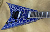 Jackson Pro Series Rhoads RR24 Lightning Crackle Guitar with FU Tone Blue Titanium