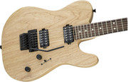 Charvel Pro Mod San Dimas Style 2 HH FR Tele Dark Rosewood Fretboard Natural Ash Guitar