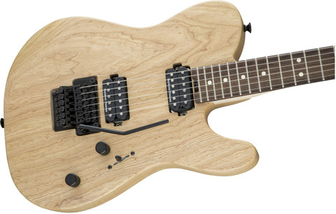 Charvel Pro Mod San Dimas Style 2 HH FR Tele Dark Rosewood Fretboard Natural Ash Guitar