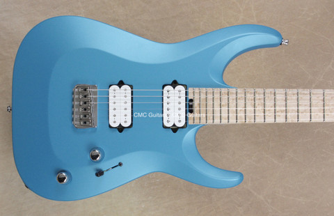 Jackson USA Custom Shop Dinky Archtop HT Matte Blue Frost NAMM Guitar