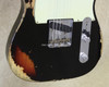 Fender Custom Shop 60's Relic LTD Edition NAMM Telecaster Black Over 3 TSB Tele Guitar 