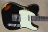 Fender Custom Shop 60's Relic LTD Edition NAMM Telecaster Black Over 3 TSB Tele Guitar 