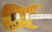 Charvel USA Custom Shop San Dimas Slab Flat Top Trans Amber Guitar