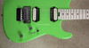 Charvel Pro Mod San Dimas Style Slime Green Guitar with FU Tone Big Brass Block