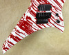 Jackson USA Custom Shop WR1 Warrior Red Blood Splatter Guitar