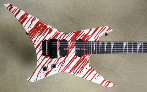 Jackson USA Custom Shop WR1 Warrior Red Blood Splatter Guitar