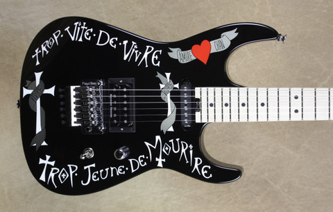 Charvel USA Artist Signature Dinky Warren DeMartini Frenchie Black