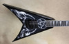 Jackson USA Custom Shop KV2 King V 1 Hum Goat Skull Black Guitar