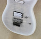 Charvel USA San Dimas Custom Shop Flame Top Trans White Guitar