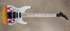Jackson USA Custom Shop SL1 Soloist Hot Rod Flames Snow White Guitar