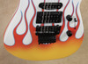 Jackson USA Custom Shop SL1 Soloist Hot Rod Flames Snow White Guitar