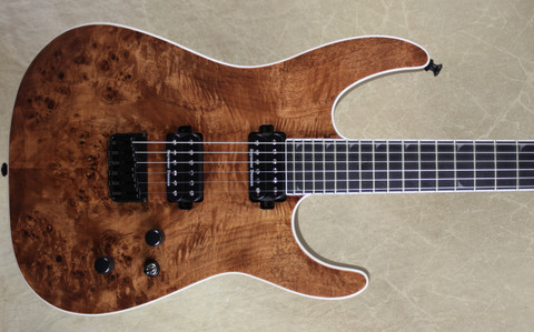 Jackson Pro Series SL2P HT MAH Mahogany Soloist Poplar Burl Top Carmel Burl