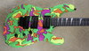 Jackson USA Custom Shop SL2H Craig Fraser Neon Camo NAMM 2018 Guitar