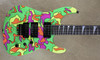 Jackson USA Custom Shop SL2H Craig Fraser Neon Camo NAMM 2018 Guitar