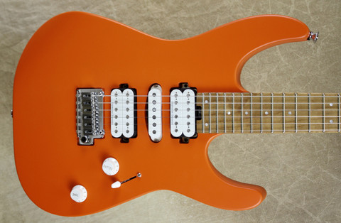 Charvel Pro Mod DK24 HSH 2PT CM Caramelized Maple Fingerboard Satin Orange Crush