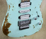Charvel USA Custom Shop Special Edition San Dimas HSH Relic Surf Green Guitar