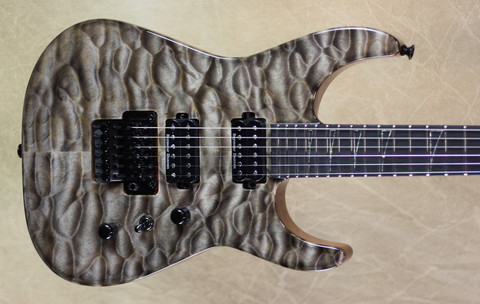 Jackson USA Custom Shop SL2H-MAHQ Soloist Gunsmoke Guitar