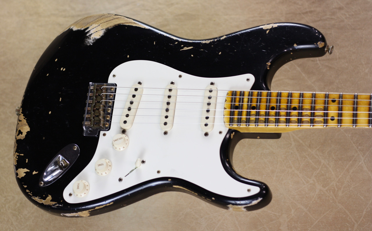 Custom HardRelic Black Stratocaster - 通販 - solarenergysas.com.ar