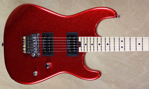 Charvel USA Custom Shop SD Masterbuilt 2H Brilliant Fire Red Flake Sparkle