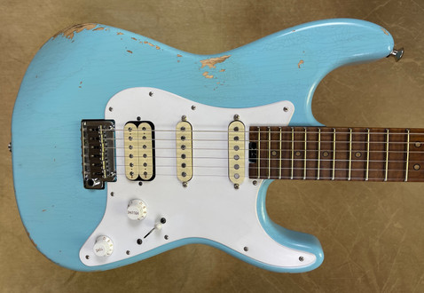Jackson Custom Shop Limited Edition Signature Misha Mansoor So-Cal HSS 2PT Heavy Relic - Daphne Blue
