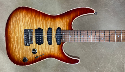 Charvel USA Select DK24 HSS 2PT CM QM Autumn Glow Guitar