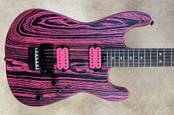 Charvel Pro-Mod San Dimas Style 1 HH FR E Ash Neon Pink FU Tone Upgraded Guitar