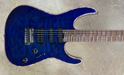 Charvel USA Select DK24 HSS 2PT CM QM Blue Burst Guitar