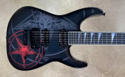 Jackson USA Custom Shop SL2H Soloist Baphomet Graphic Black Guitar