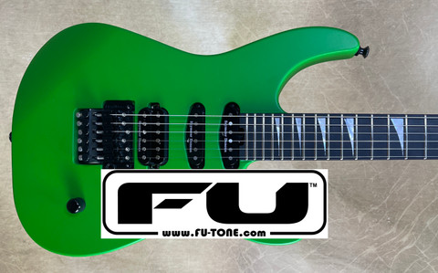Jackson American Series SL3 Soloist Satin Slime Green Guitar FU Tone Upgrades