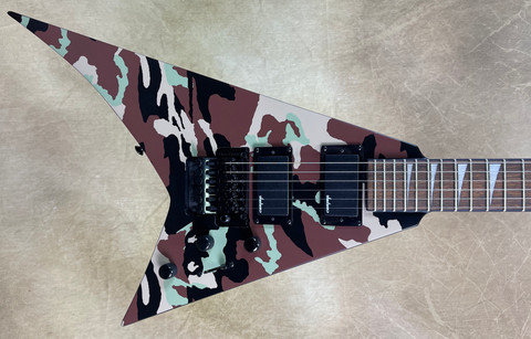 Jackson X Series Rhoads RRX24 Woodland Camo Guitar with FU Tone Upgrades