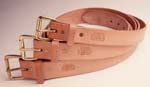 Gfeller Leather Belt 40"-50" waist, 1.75" w