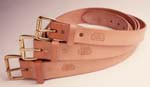Gfeller Leather Belt -30" to 40" waist, 1.75" w