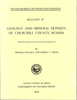 Geology and Mineral Deposits of Churchill County, Nevada - 1974