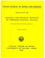 Geology and Mineral Deposits of Pershing County, Nevada