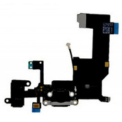 iPhone 5S Black Charge Port Dock Connector Flex Cable With Head Phone Audio Jack USB Port Charging port