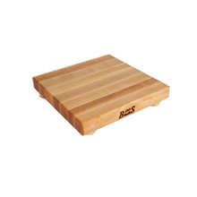 Maple Cutting Board - 12"x 12"x 1-1/2" - with Maple Feet, Pack Of 3 - John Boos