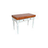 Cherry Rustica Table with Alabaster Base - 48"x 24"x 4" - John Boos