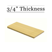 3/4" Thick Light Bamboo Custom Cutting Board - Natural Edge Grain